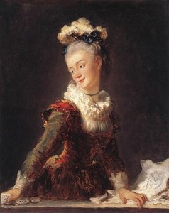 Marie-madeleine Guimard (fanciful Figure) — Jean-honoré Fragonard, Rococo Painting