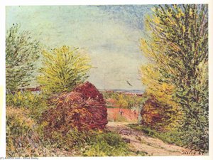 Im Frühling In Veneux Nadon — Alfred Sisley, Impressionistische Landschaft