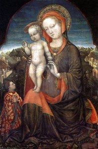 The Madonna Of Humility Adored By Leonello D'este — Jacopo Bellini