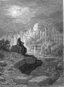 The New Zealander — Gustave Doré, Romantic Landscape