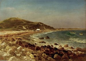 Coastal Scene — Albert Bierstadt