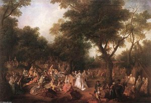 Fete In A Wood — Nikolas Lancret, Rococo