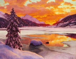 Winter In The Engadines — Ivan Fedorovich Choultse