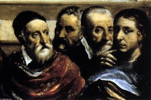 The Purification Of The Temple (detail) — El Greco, Mannerist Expressionism