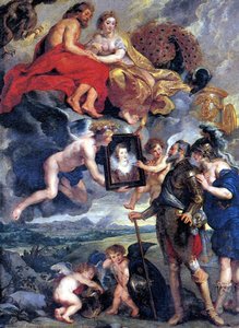 The Presentation Of The Portrait — Petru Pavel Rubens, Baroque Splendor