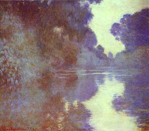 Branch Of The Seine Near Giverny — Claude Monet, Impressionist Movement