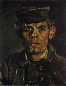 Head of a Young Peasant with a Peaked Cap