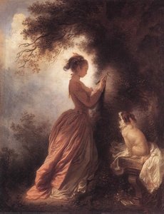 Das Souvenir — Jean-honoré Fragonard, Rokoko-stil