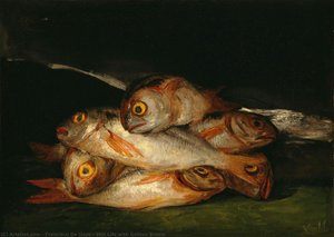 Still Life With Golden Bream — Goya, Baroque Still Life