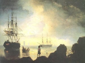 Fishermen On The Shore — Иван Константинович Айвазовский