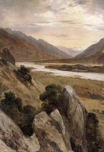 Mountainous Riverscape — Alexandre Calame