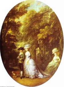 Portrait Of Henry, Duke Of Cumberland, With The Duchess Of Cumberland And Lady Elizabeth Luttrell — Thomas Gainsborough, 18th Century Portraiture
