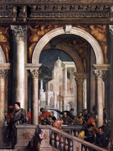 Le Festin De La Maison De Lévi (détail) (13) — Paolo Veronese, Baroque