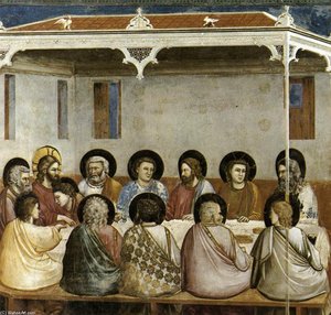 Nr. 29 Scener Fra Kristi Liv: 13. Den Siste Nattverd — Giotto Di Bondone