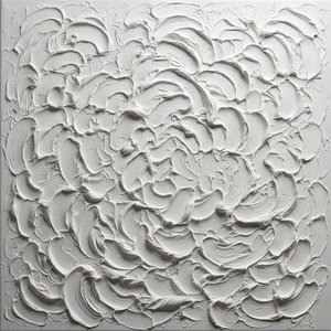 Luminous Alabaster Relief: A Centrifugal Symphony Of Sculptural Light And Shadow — David Moreau, Plaster & Texture Art
