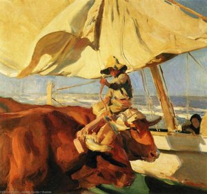 Afternoon Sun, Playa De Valencia — Joaquin Sorolla, Realism