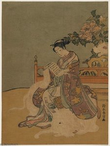 Young Woman As The Bodhisattva Fugen — Suzuki Harunobu, Ukiyo-e