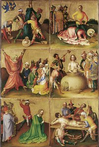 Martyrdom Of The Twelve Apostles (altarpiece For The Church Of The Holy Apostles In Cologne, Left Wing) — Stefan Lochner