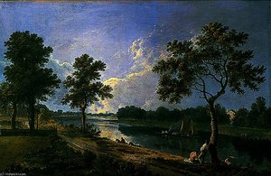 The Thames At Twickenham, Greater London — 理查德·威尔逊, Romanticism