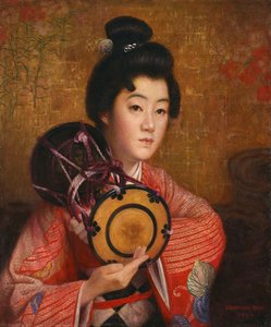 Portrait Of A Lady — Okada Saburōsuke, Japanese Yōga Painting