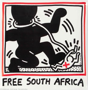Free South Africa — Keith Haring