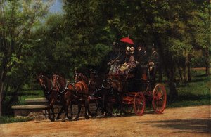 A May Morning In The Park (also Known As The Fairman Rogers Four-in-hand) — Thomas Eakins, Contemporary Realism