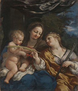 The Madonna and Child with Saint Martina