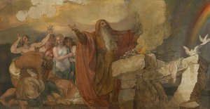 Noah Sacrificing After The Deluge — Benjamin West, Neoclassical Style