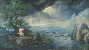 Paesaggio immaginario con San Giovanni a Patmos
