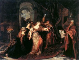 The Swooning Of Esther — Antoine Coypel Ii, Baroque