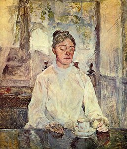 Portrait Of Comtesse Adele-zoe De Toulouse-lautrec (the Artist Mother) — Comte Henri Marie Raymond De Toulouse-lautrec-monfa, Post-impressionism