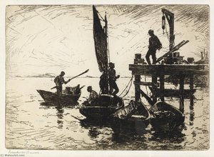 Boats At Dawn — Frank Weston Benson