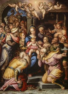 L'adorazione Dei Magi — Giorgio Vasari, Manierismo Rinascimentale