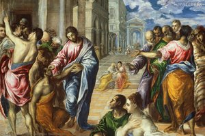 The Miracle Of Christ Healing The Blind — El Greco, Baroque