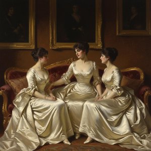The Gilded Lineage: A Study In Ivory And Grace