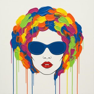 Chromatic Effervescence: A Singular Vision Of Vibrant Pigment And Fluid Grace — Laurent Charpentier