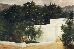 Orange Trees On The Road To Seville — Joaquín Sorolla Y Bastida, Impressionism