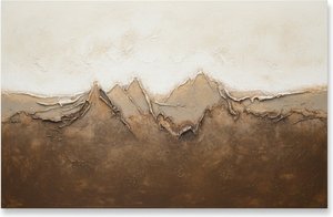 Monolithic Strata Of Umber And Ivory In A Singular Earthbound Vision — David Moreau, Contemporary Abstraction