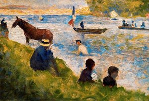 Horse And Boats — Georges Pierre Seurat, Neo-impressionism