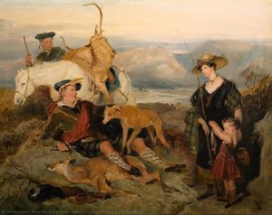 Sketch For 'deer Stalking In The Highlands' — Sir Edwin Landseer, Romantic Realism