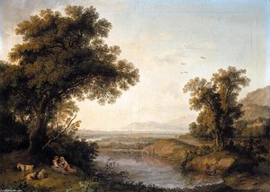 Italianate Landscape — जैकब फिलिप हैकरट, Neoclassicism