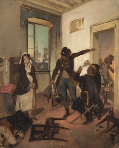 The Marchion Of Gamb Avert (sketch) — Gerolamo Induno