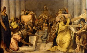 Christ With The Doctors — Tintoretto, Baroque Drama