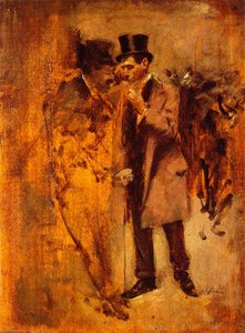 In Front Of The Stock Exchange No. 1 — जीन लुई फोरेन, Impressionism