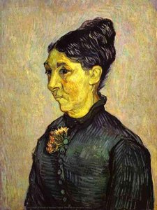 Portrait Of Madam Trabuc (portrait De Madame Trabuc) — Vincent Willem Van Gogh, Post-impressionism