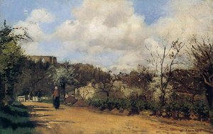 Springtime In Louveciennes — Camille Pissarro, Impressionism