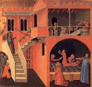 Scenes Of The Life Of St Nicholas — Ambrogio Lorenzetti, Late Medieval Style