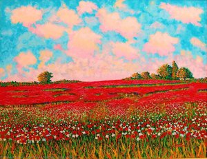 Poppy Fields — Samir Husni Abukhalil, Post-impressionism