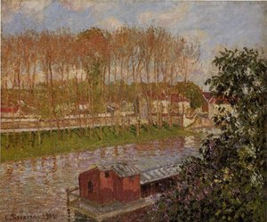 Setting Sun At Moret — Kamil Pisaro, Impressionism