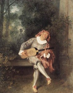 Mezzetin — Antoine Watteau, Rococo Style